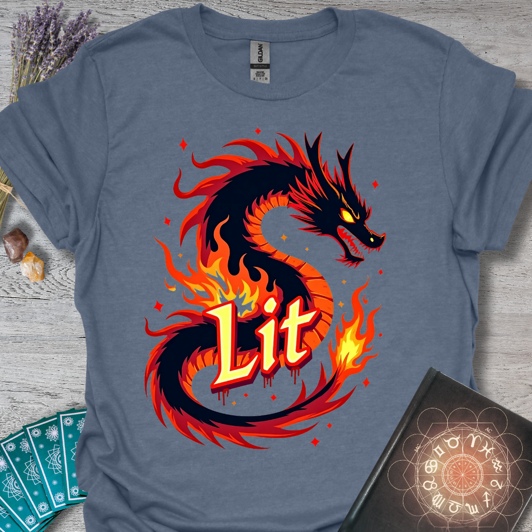 Lit Fire Dragon T-Shirt