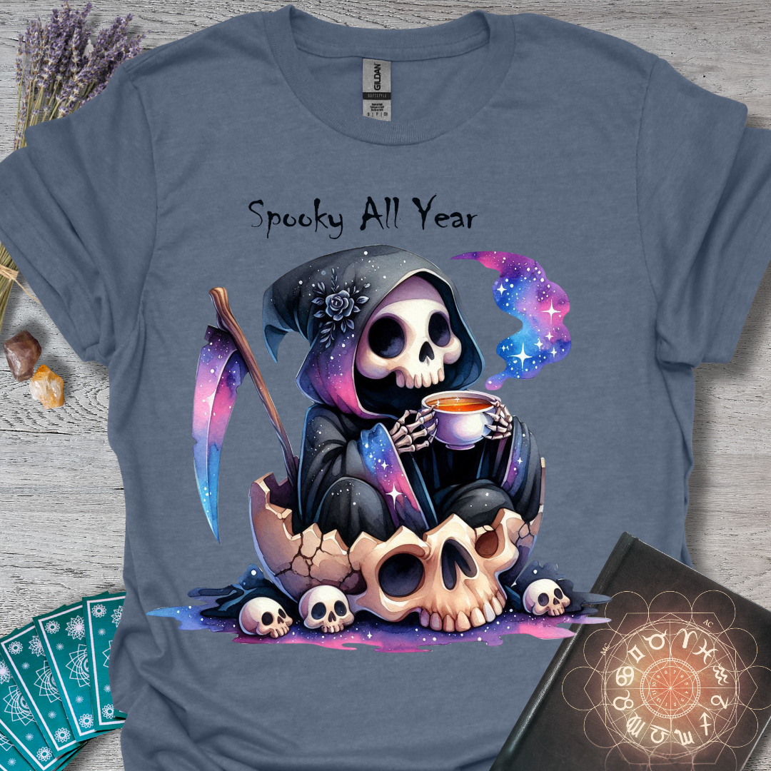 Spooky All Year Grim Reaper T-Shirt