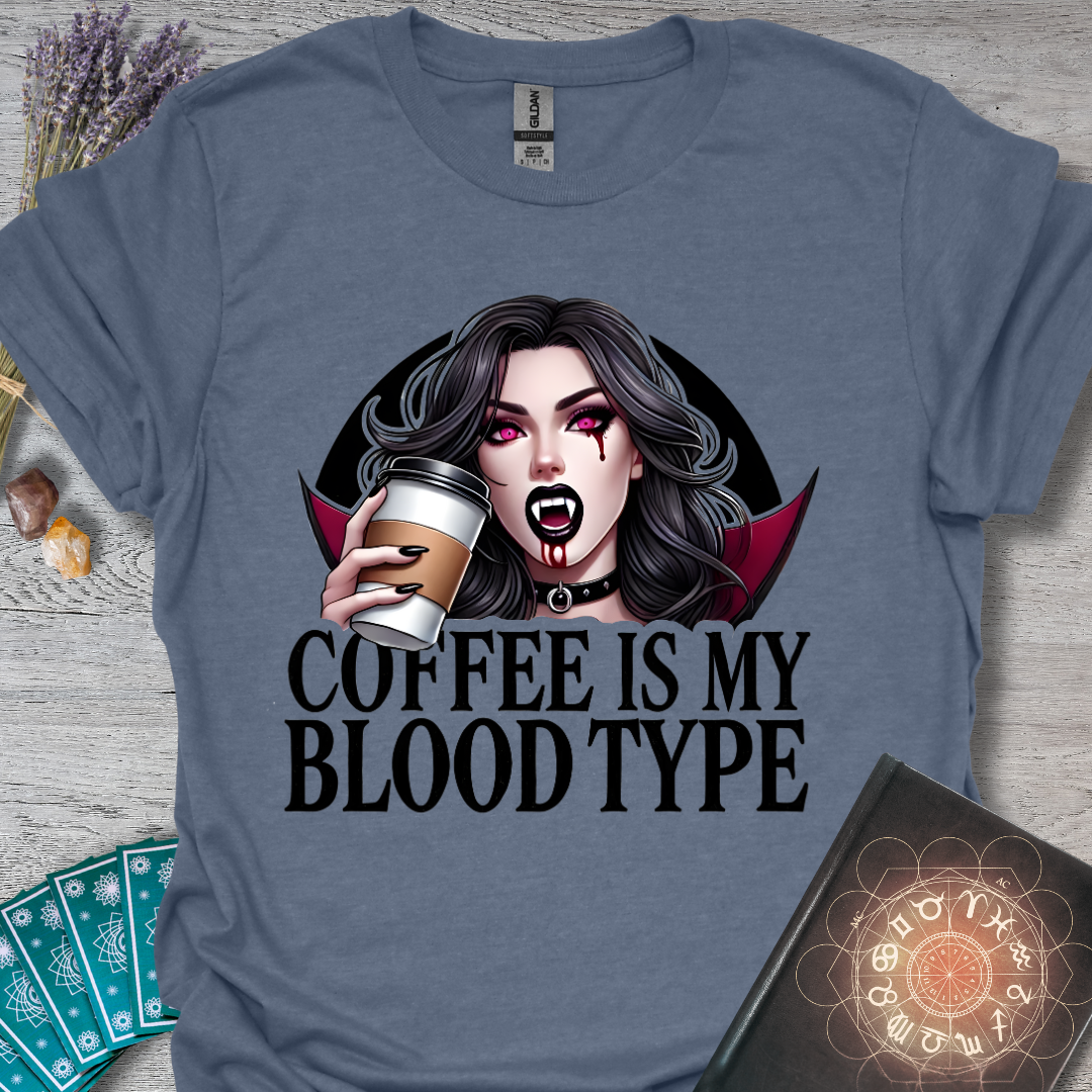 Coffee Is My Blood Type T-Shirt