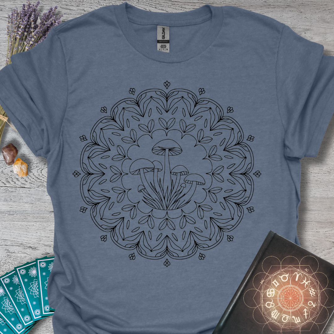 Mystic Mushroom Mandala T-Shirt