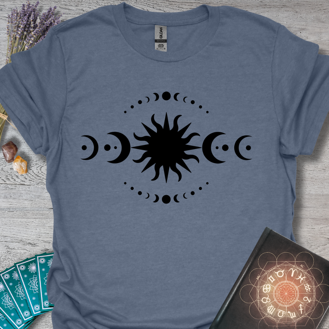 Moon Phases and Sun T-Shirt