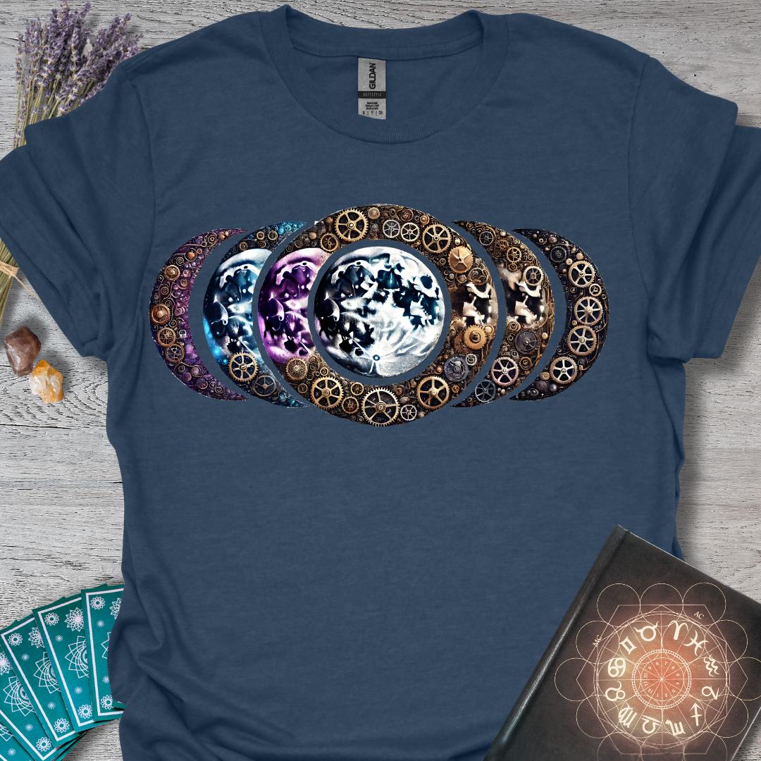 Steampunk Moon Phases T-Shirt