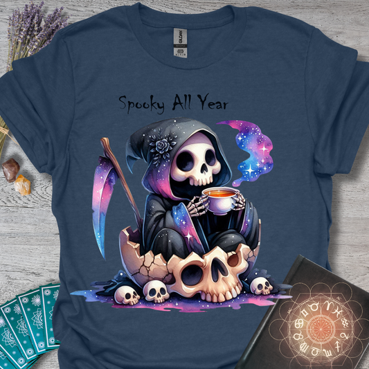 Spooky All Year Grim Reaper T-Shirt