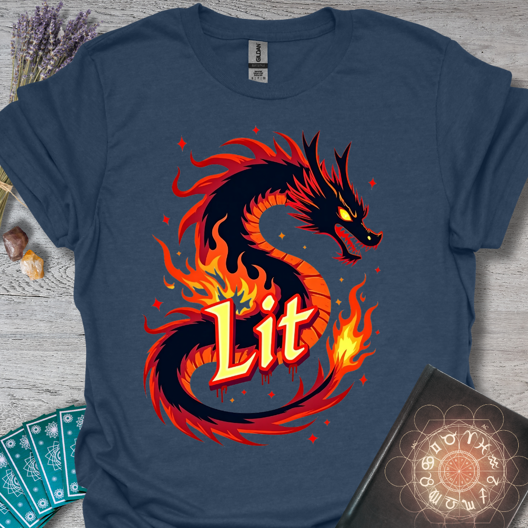 Lit Fire Dragon T-Shirt