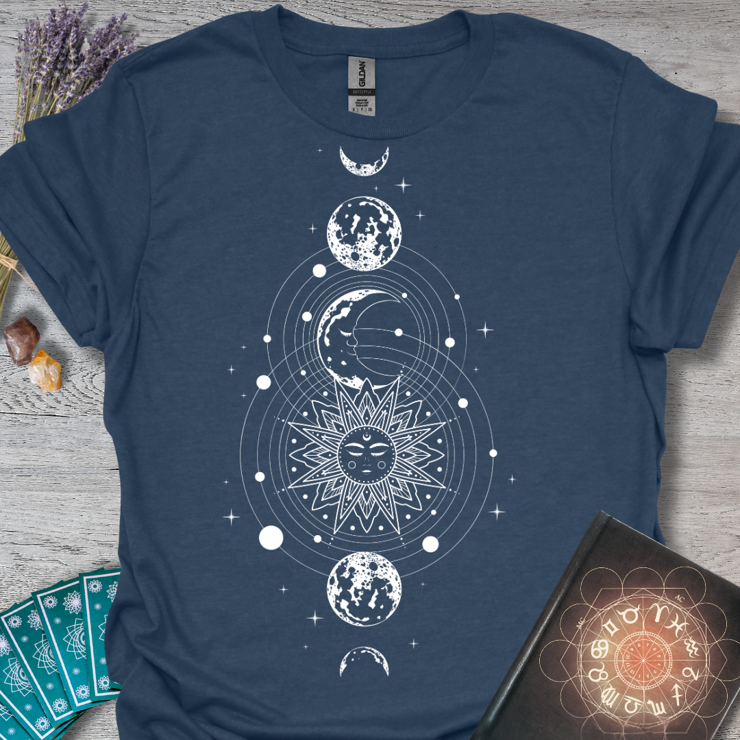 Solar Sun and Moon Phase T-Shirt