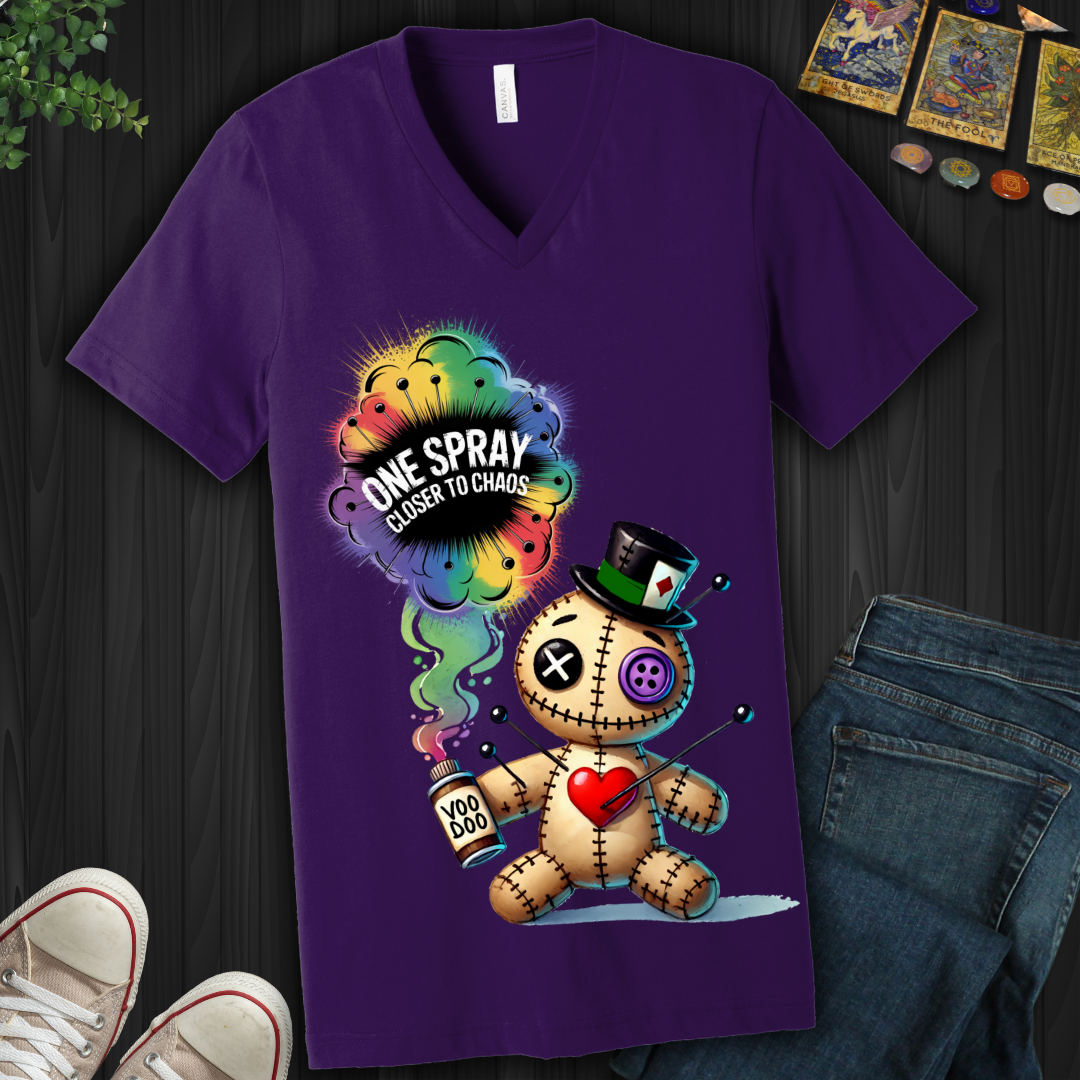 One Spray Closer To Chaos  V-Neck Tee