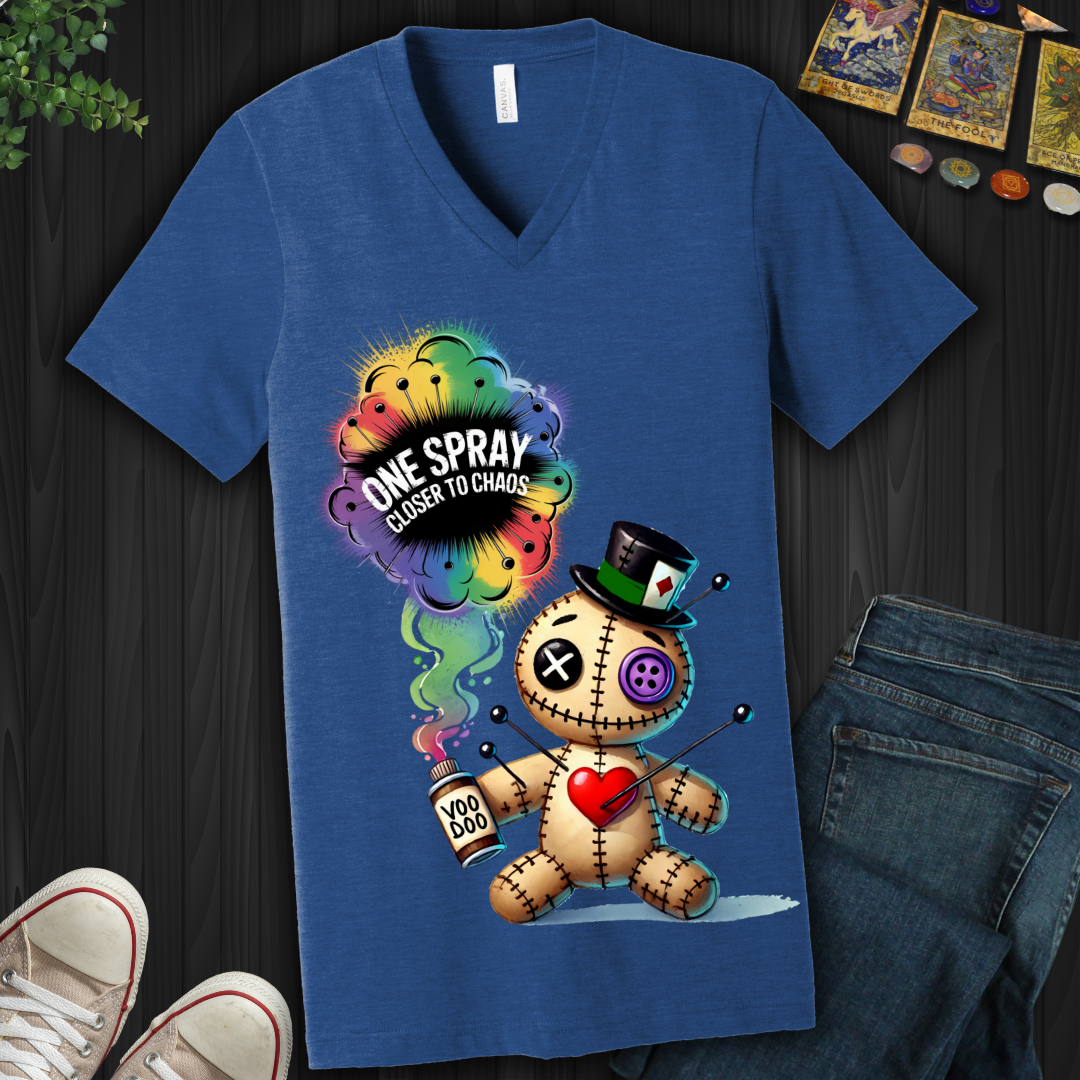 One Spray Closer To Chaos  V-Neck Tee