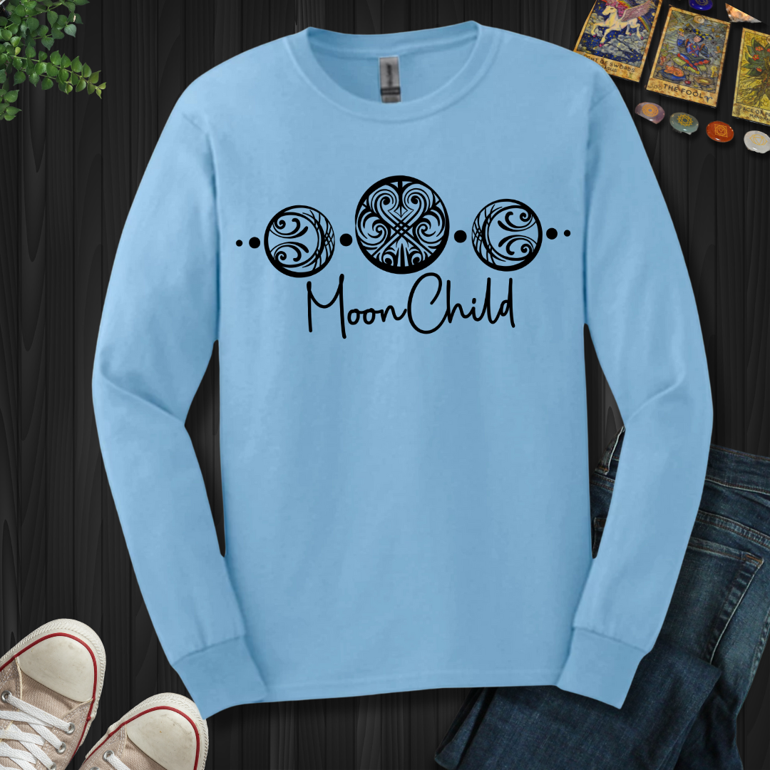 Triple Moon Goddess Long Sleeve Tee