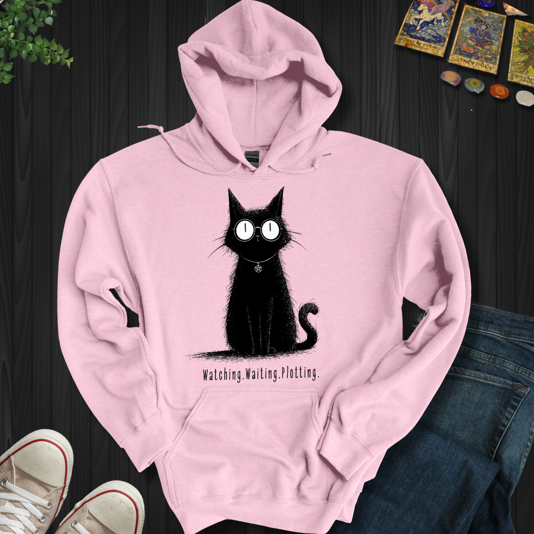 Watching. Waiting. Plotting Hooded Sweatshirt