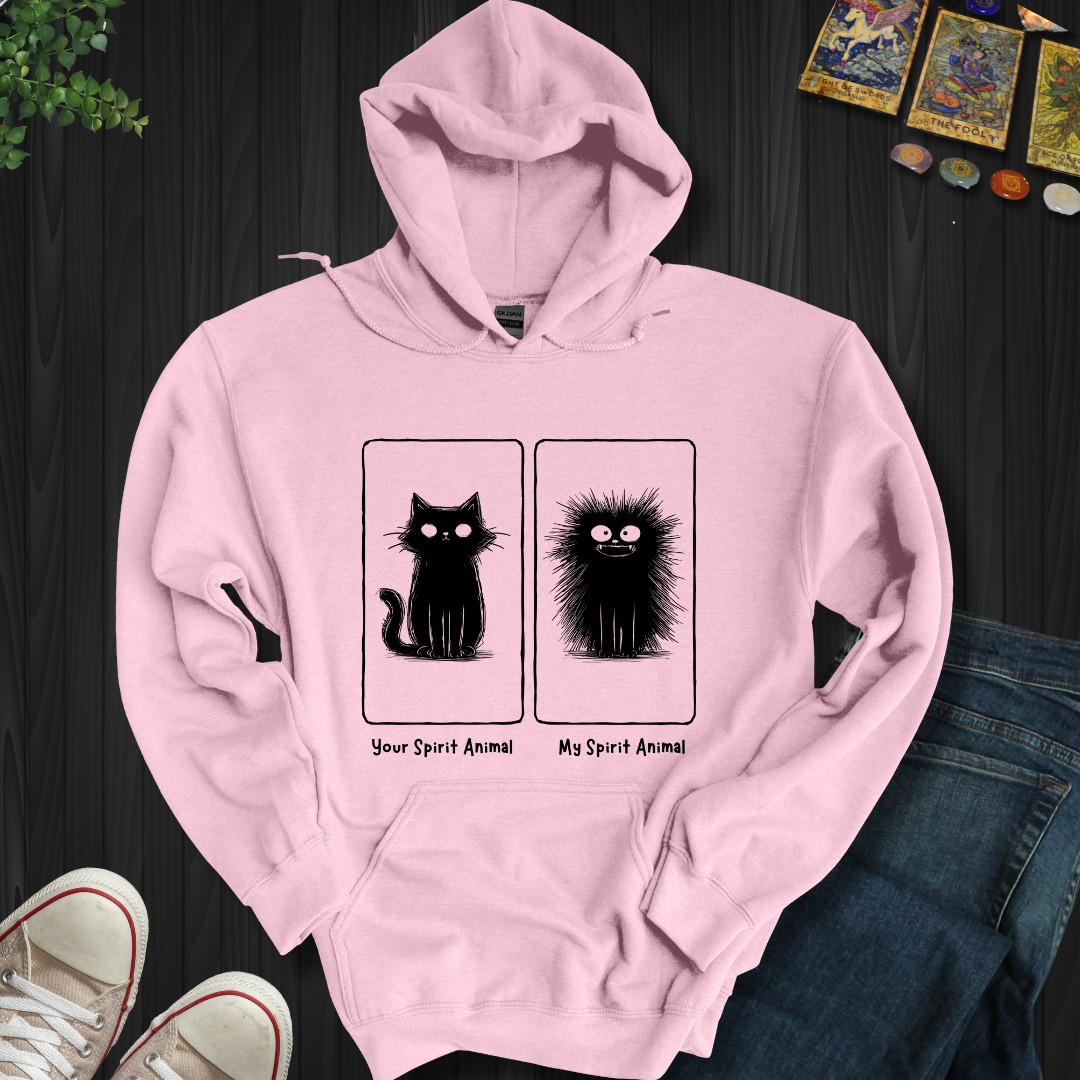 Your Spirit Animal vs. My Spirit Animal Hooded Sweatshirt