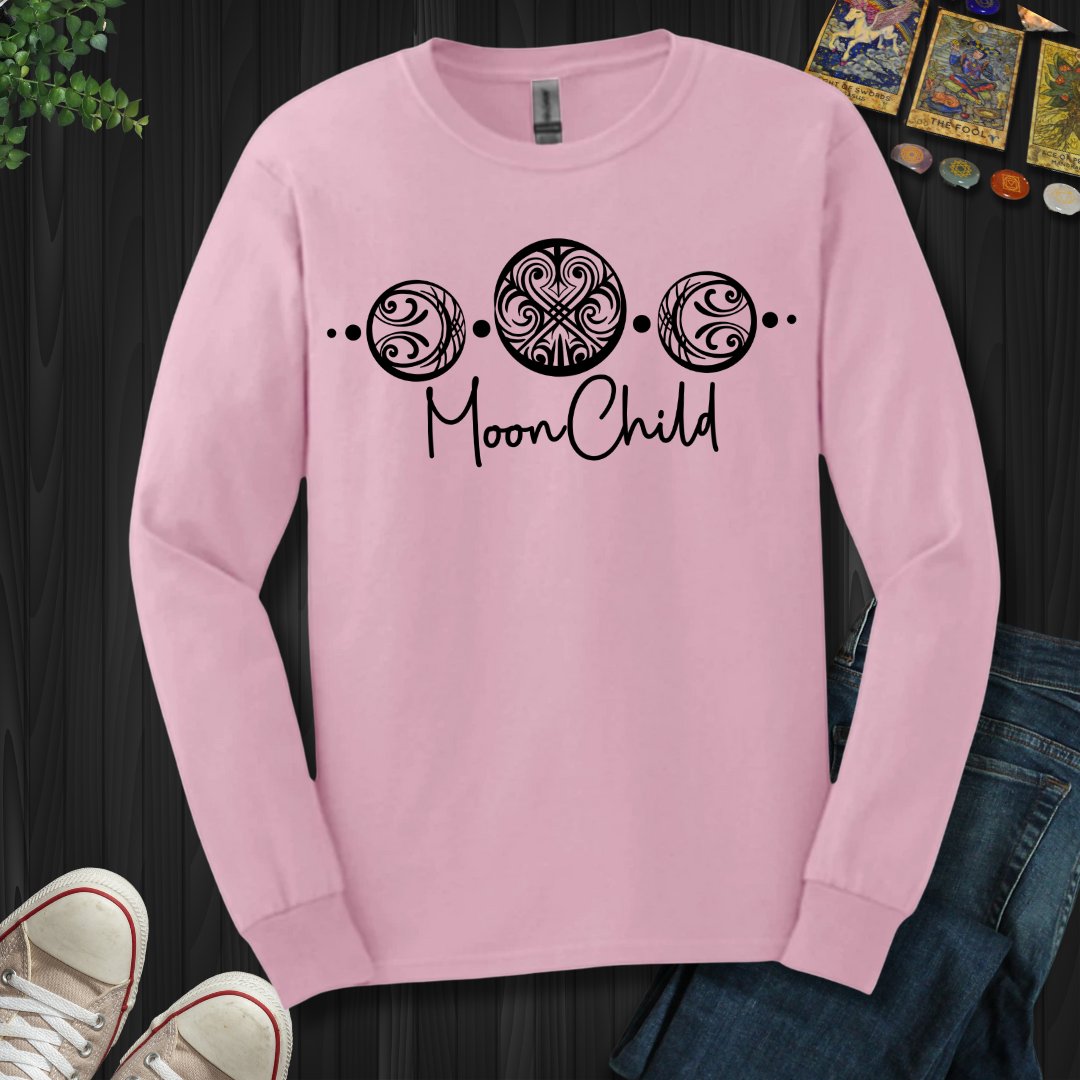 Triple Moon Goddess Long Sleeve Tee