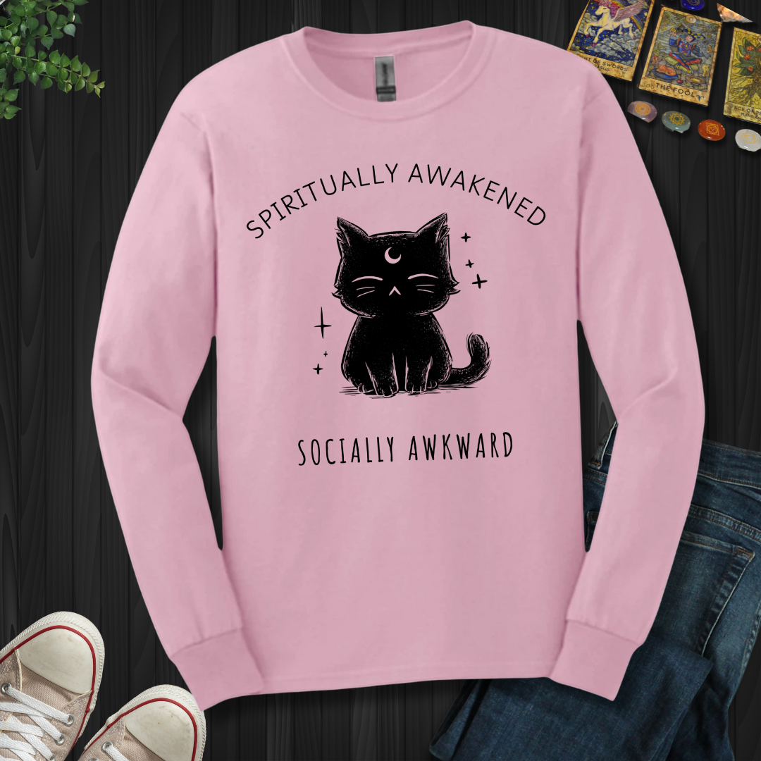 Spiritually Awakened, Socially Awkward Long Sleeve Tee