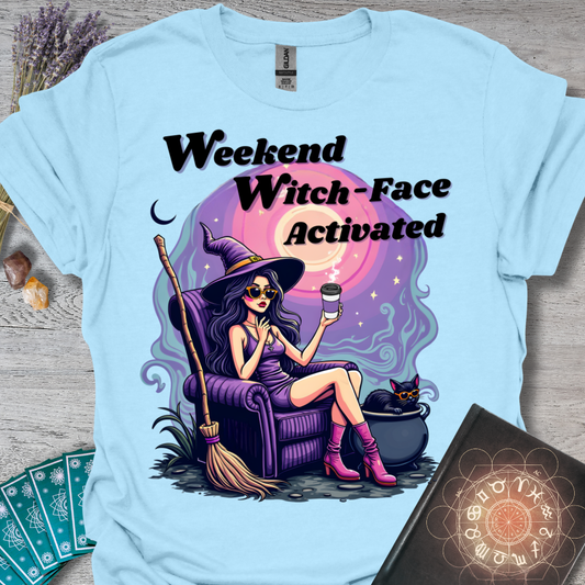 Weekend Witch-Face T-Shirt