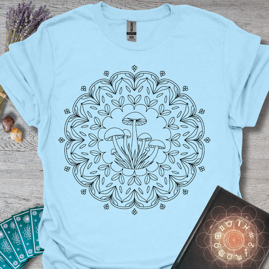 Mystic Mushroom Mandala T-Shirt