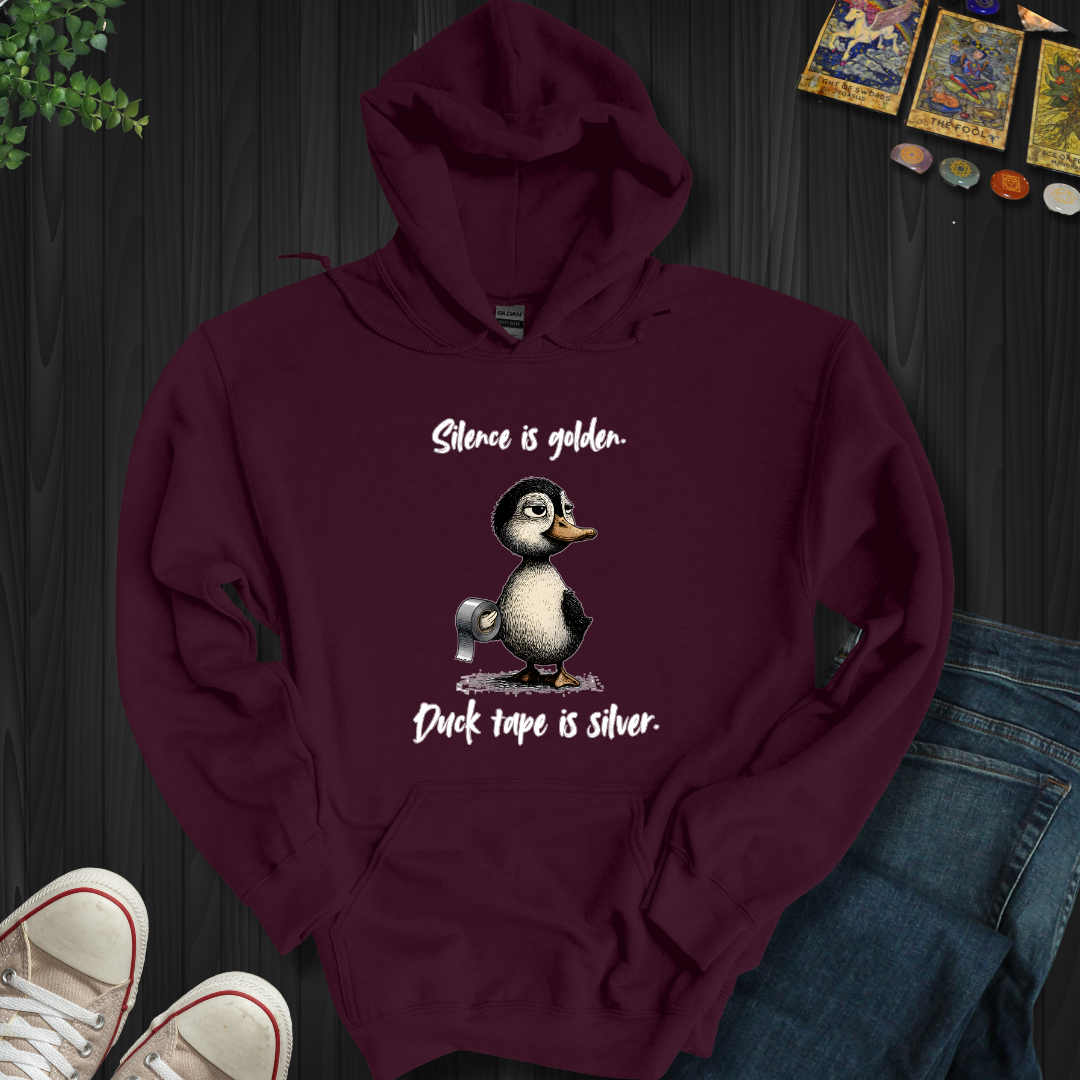 Silence Is Golden Hooded Sweatshirt