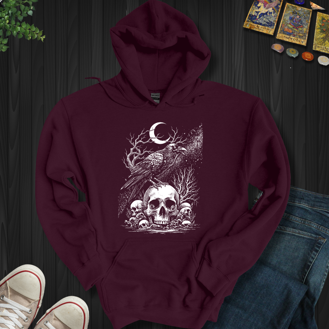 Moonlit Omen Hooded Sweatshirt