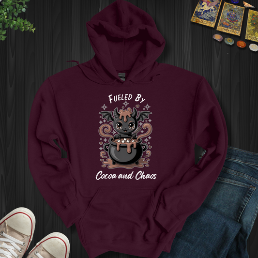 Fueled By Cocoa And Chaos Hooded Sweatshirt
