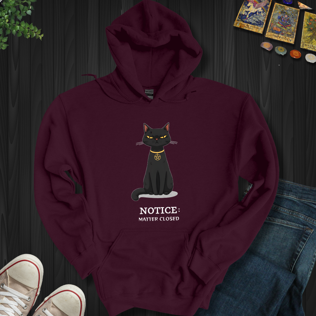 Notice: Matter Closed Hooded Sweatshirt