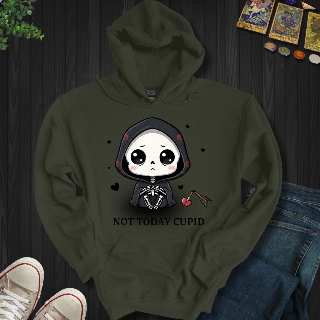 Not Today Cupid Hooded Sweatshirt