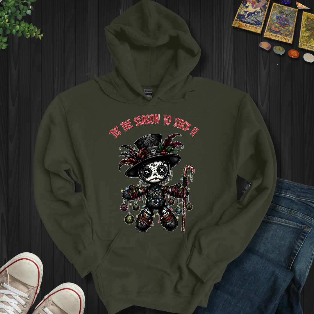 Tis The Season Voodoo Doll Hooded Sweatshirt