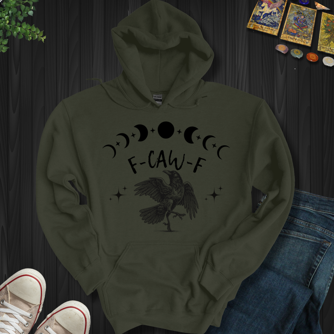 Gothically Yours: Raven in Rebellion Hooded Sweatshirt