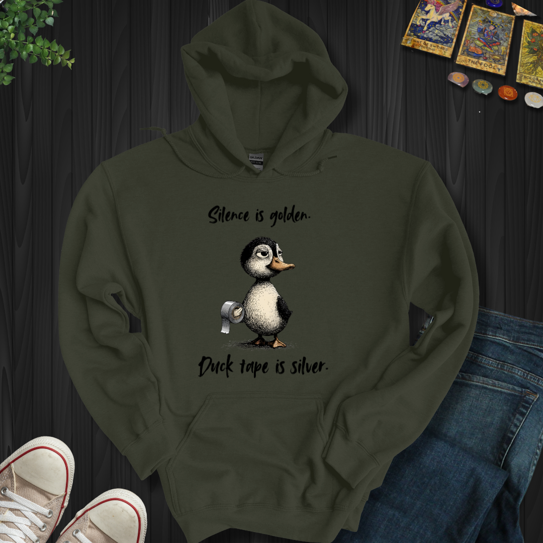 Silence Is Golden Hooded Sweatshirt