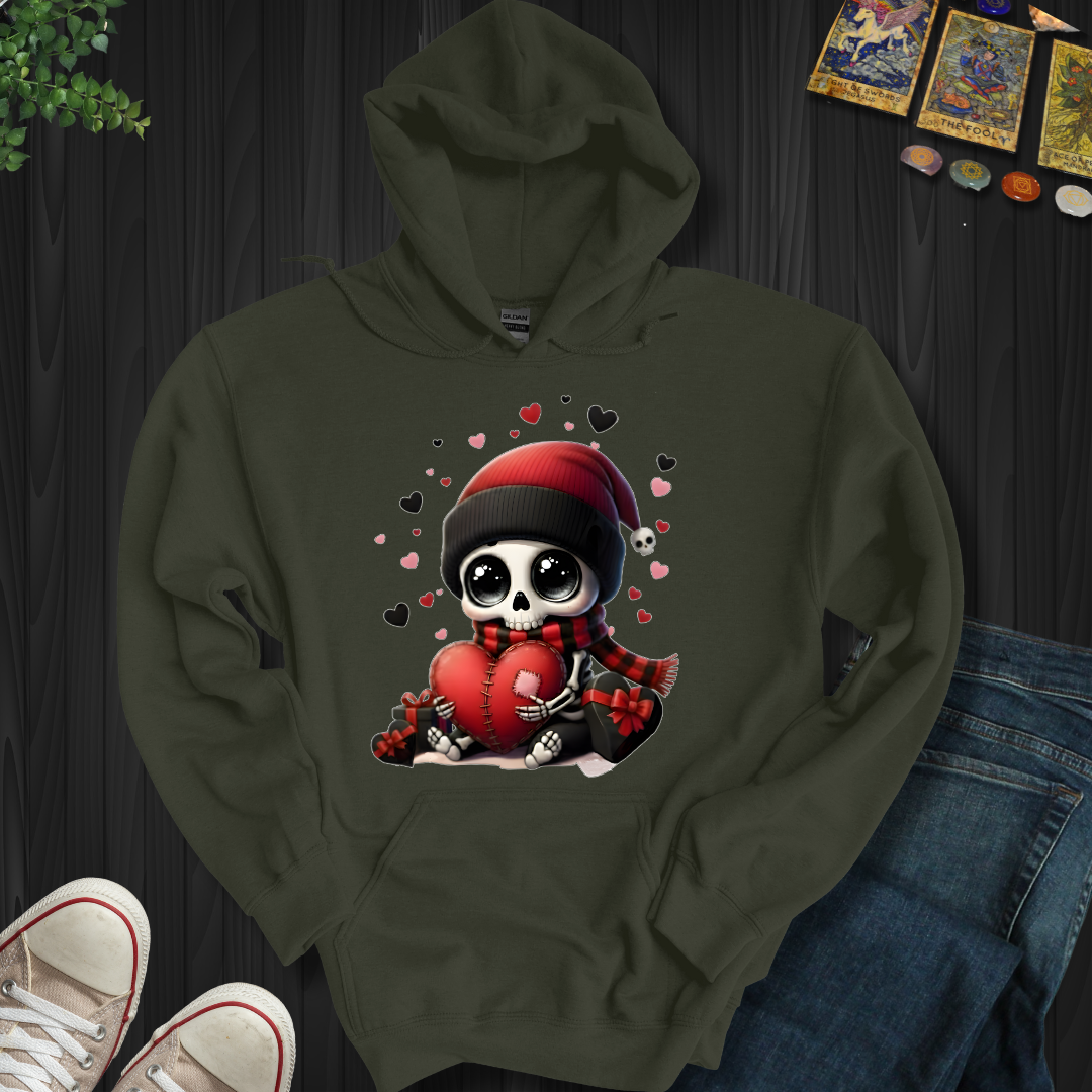 Dead Cute For Valentines Hooded Sweatshirt