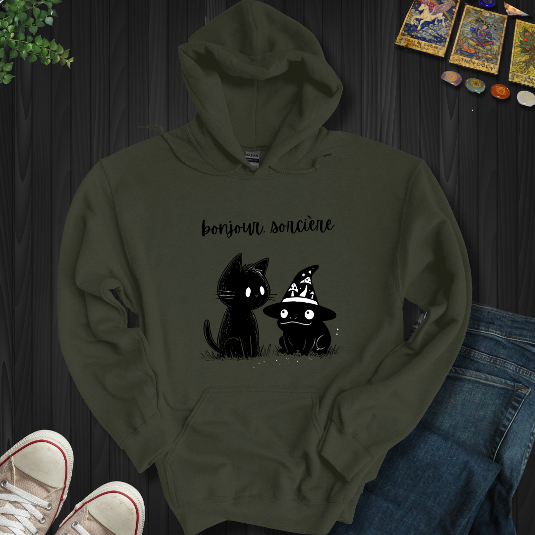 Bonjour Sorcier Hooded Sweatshirt