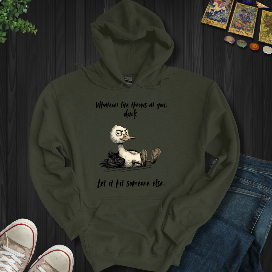Whatever Life Throws Hooded Sweatshirt