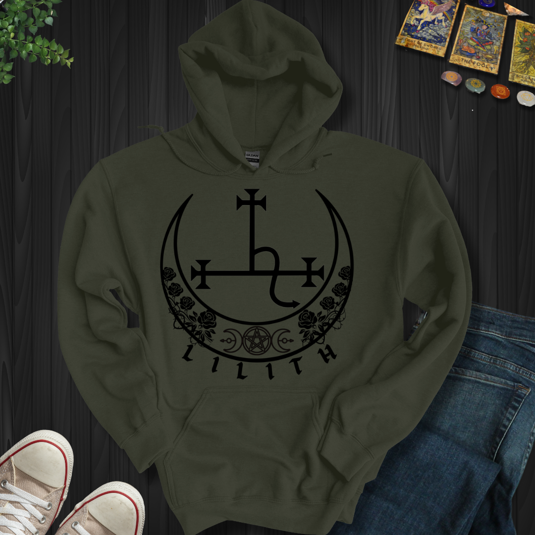 Shadowed Seal of Lilith Hooded Sweatshirt