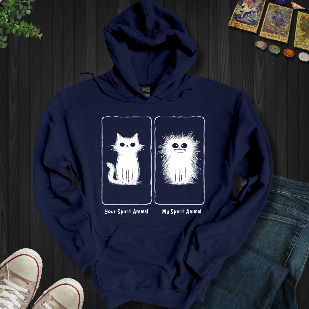 Your Spirit Animal vs. My Spirit Animal Hooded Sweatshirt