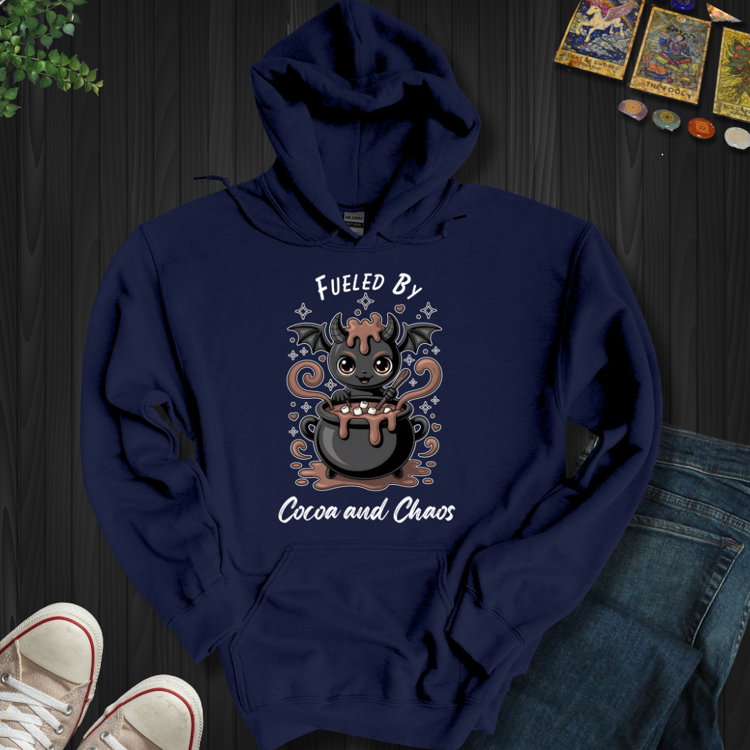 Fueled By Cocoa And Chaos Hooded Sweatshirt
