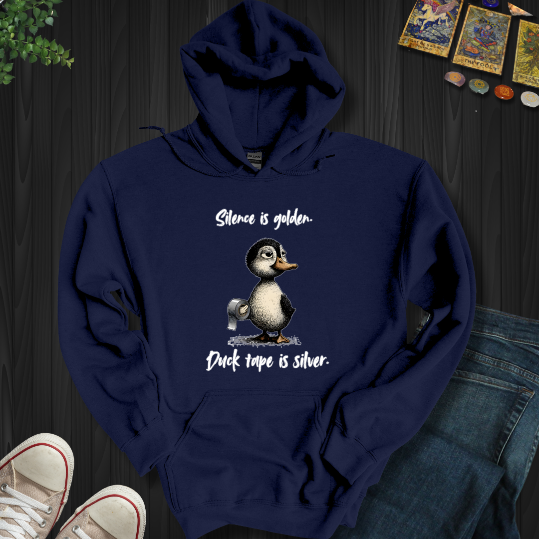 Silence Is Golden Hooded Sweatshirt