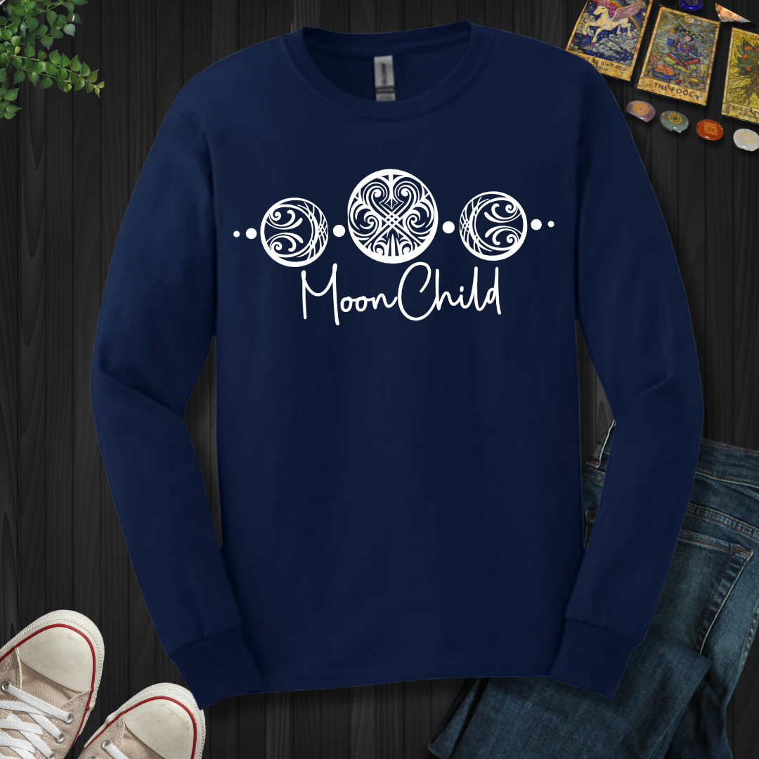 Triple Moon Goddess Long Sleeve Tee