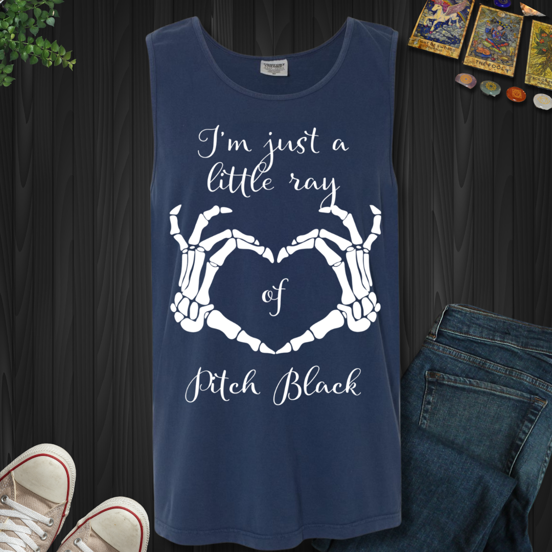 Little Ray Of Pitch Black Tank Top