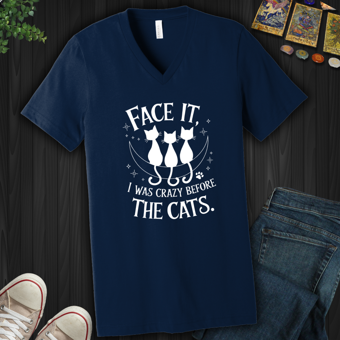 Tats, Hats, And Black Cats V-Neck Tee