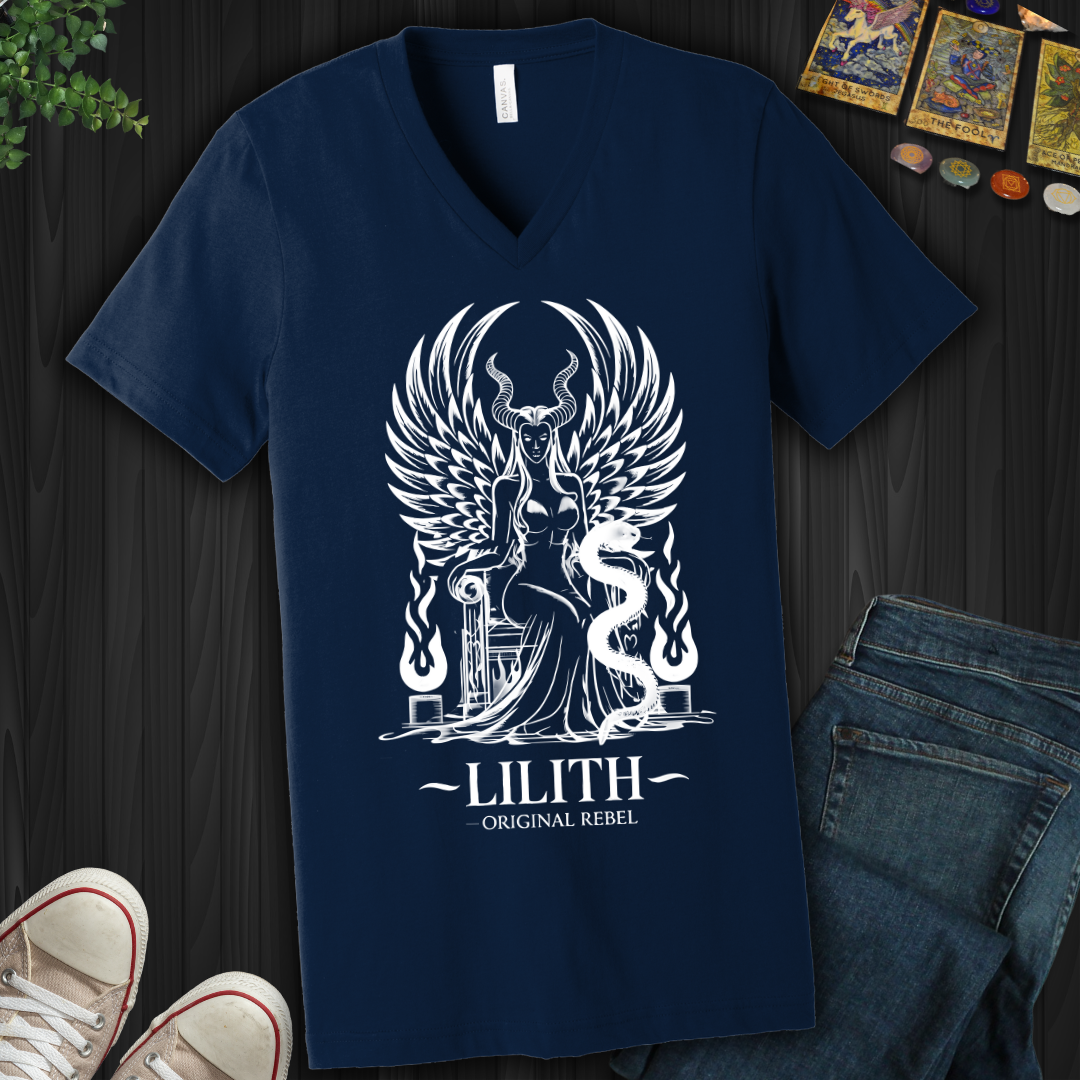 Lilith: The Original Rebel V-Neck Tee
