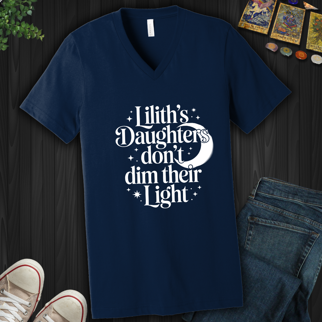 Lilith’s Daughter Doesn’t Dim Her Light V-Neck Tee