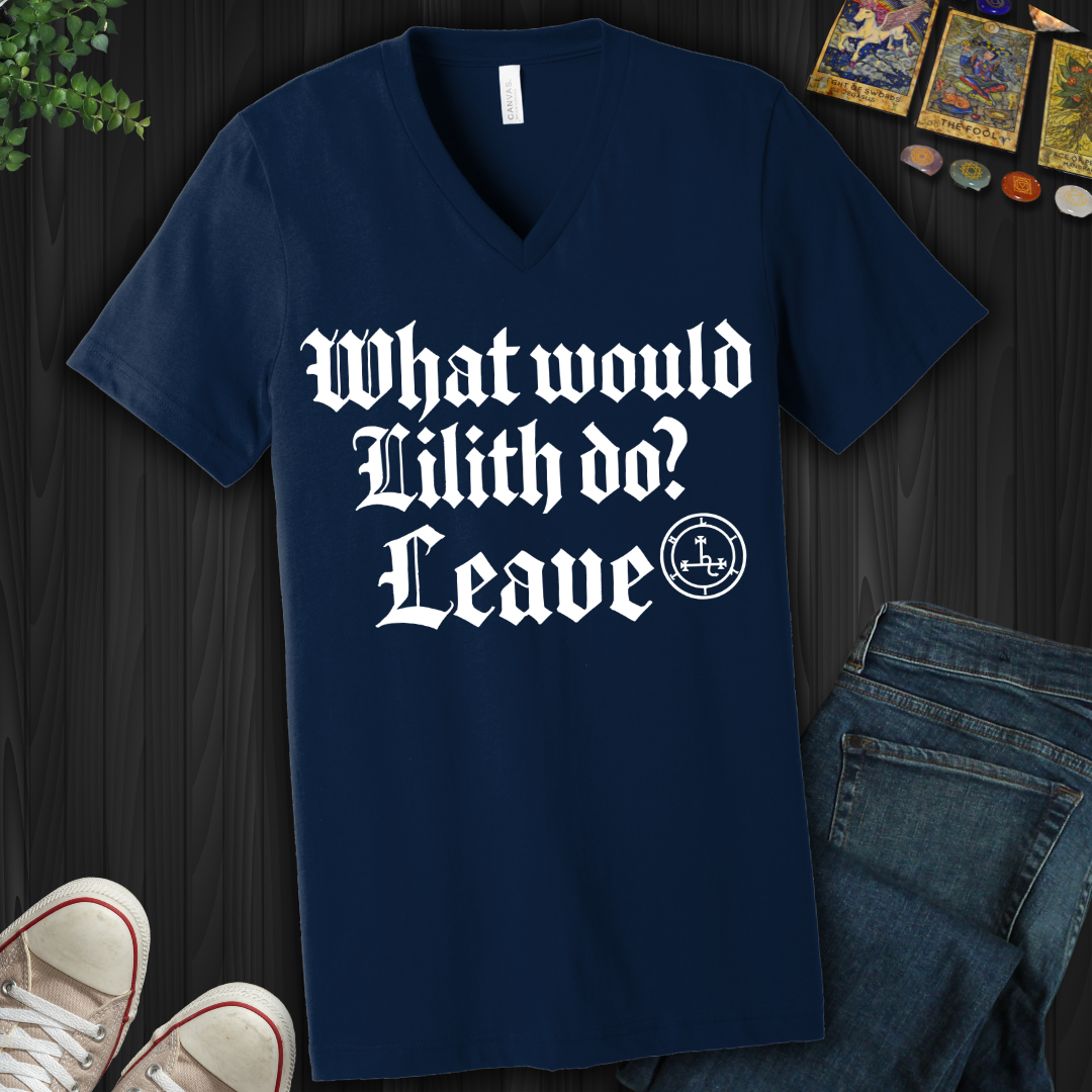 WWLD? Leave V-Neck Tee