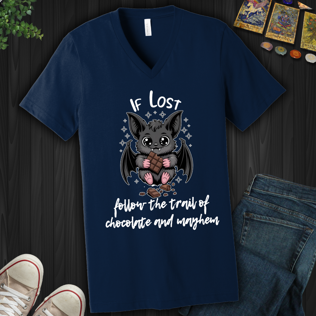 Chocolate and Mayhem V-Neck Tee