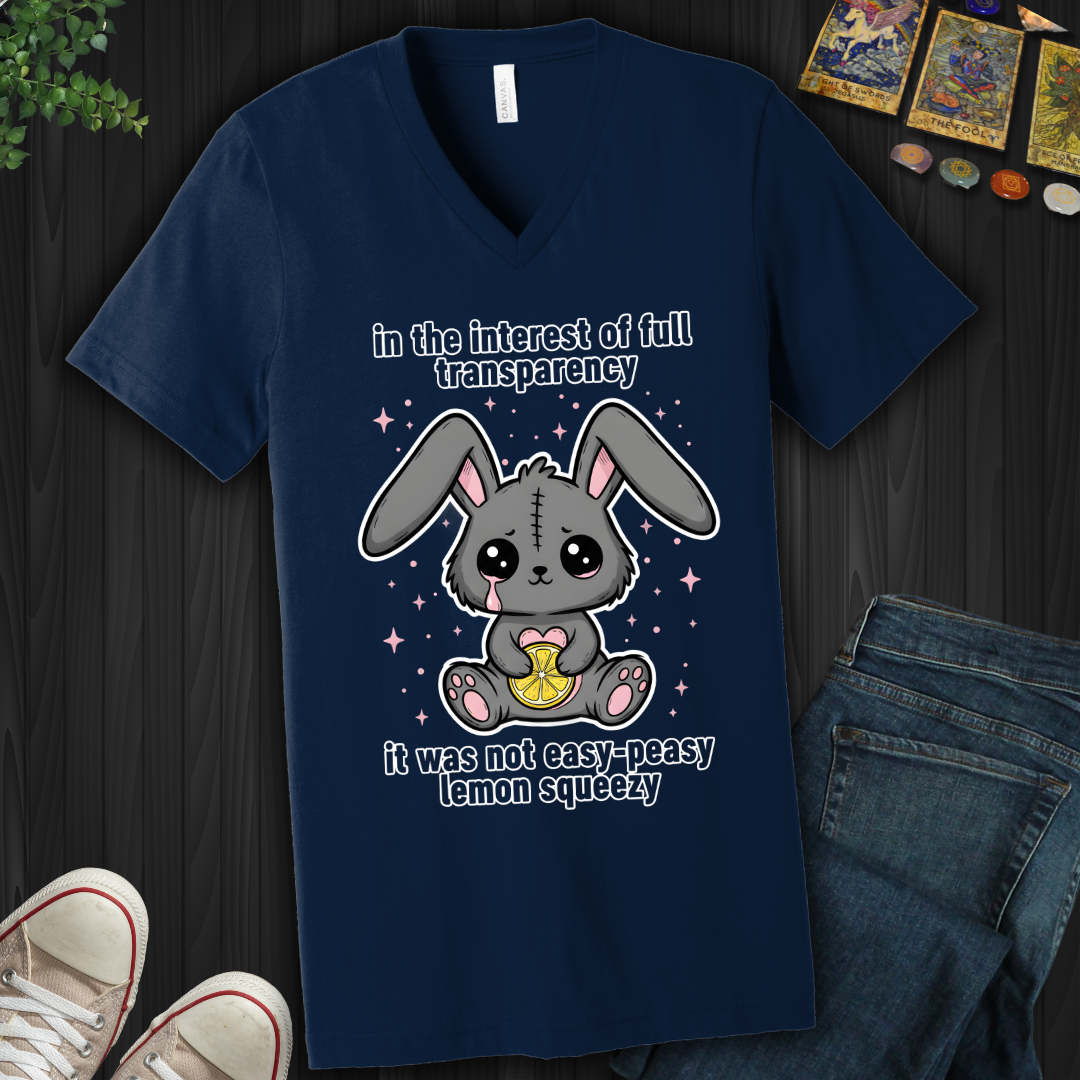 Not Easy Peasy V-Neck Tee