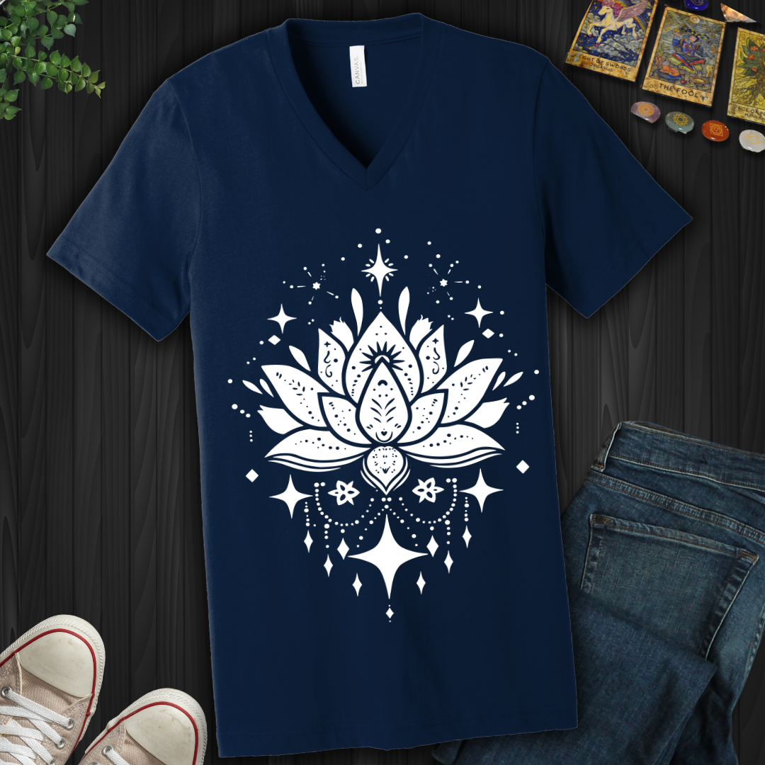 Celestial Lotus  V-Neck Tee