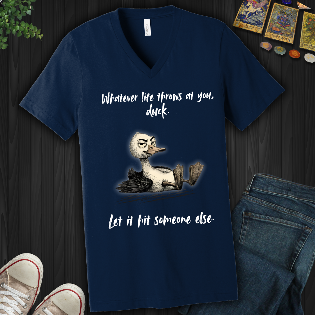Whatever Life Throws V-Neck Tee