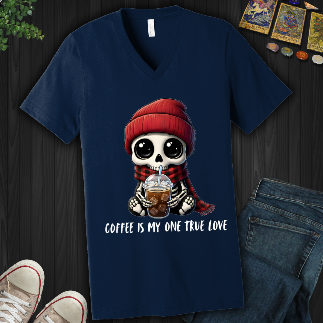 Coffee IS My One True Love V-Neck Tee