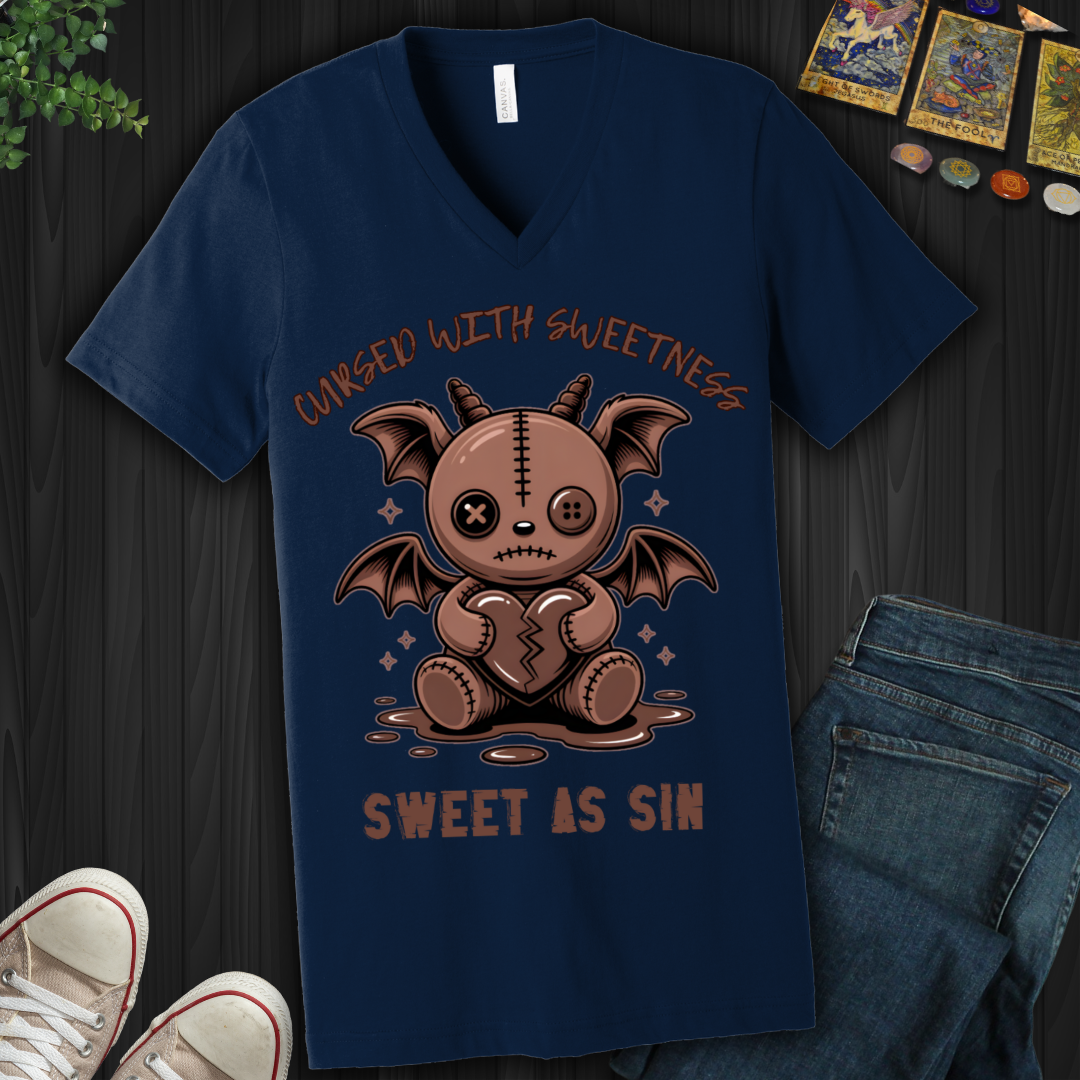 Sweet As Sin V-Neck Tee