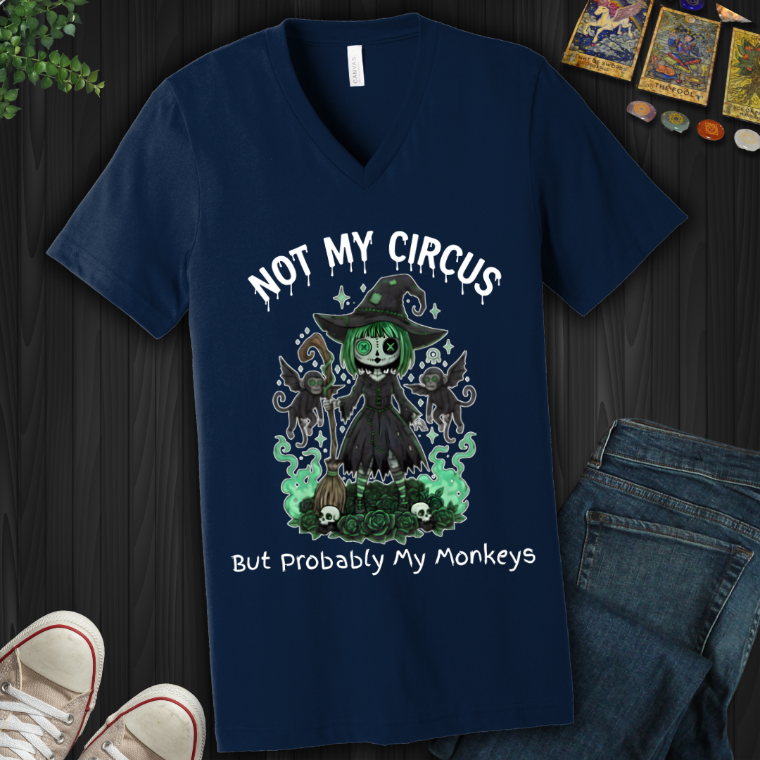 Probably My Monkeys V-Neck Tee