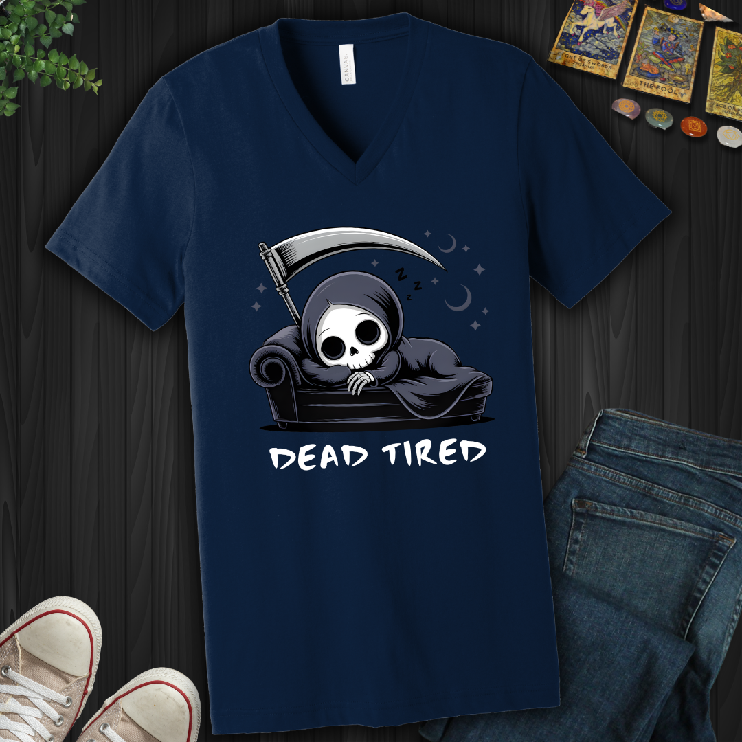 Dead Tired V-Neck Tee