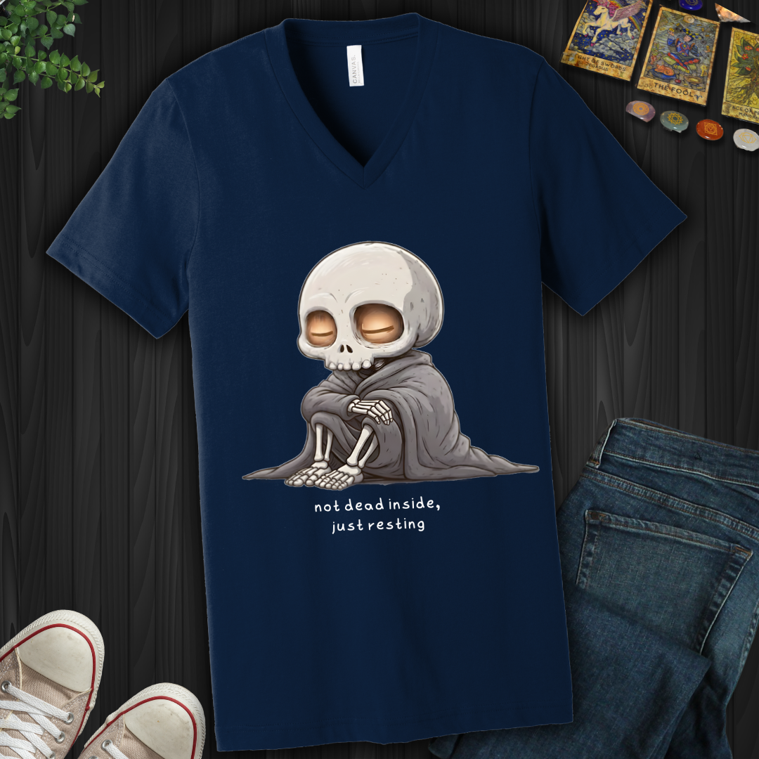 Just Resting V-Neck Tee