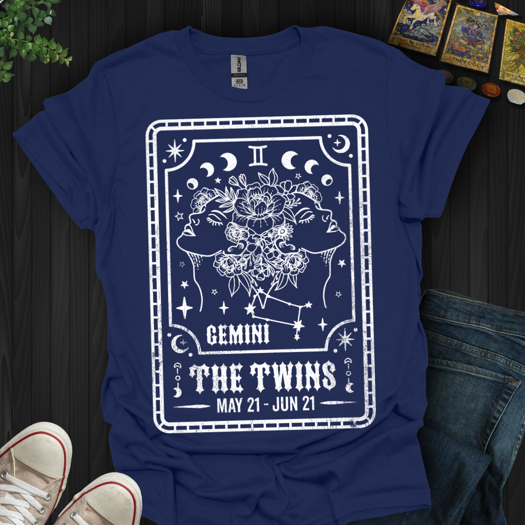 Gemini: The Cosmic Twin Flame T-Shirt
