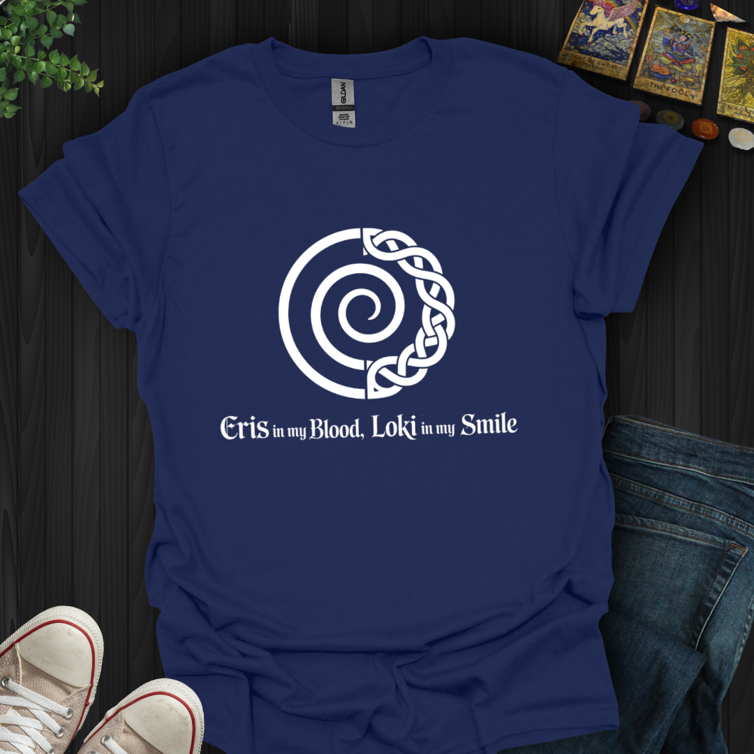 Eris in Blood, Loki in Smile T-Shirt